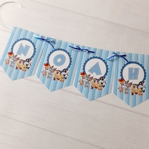 Banderin Personalizado Looney Tunes Baby