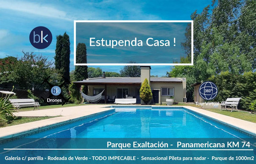 Impecable Casa Con Lote De 1000mt En Barrio Parque Exaltación - Apto Crédito -