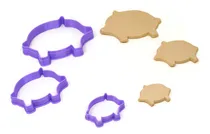 Comprar Cortadores Galletas Puerquitos De Pan Galletas Piloncillo Color Morado