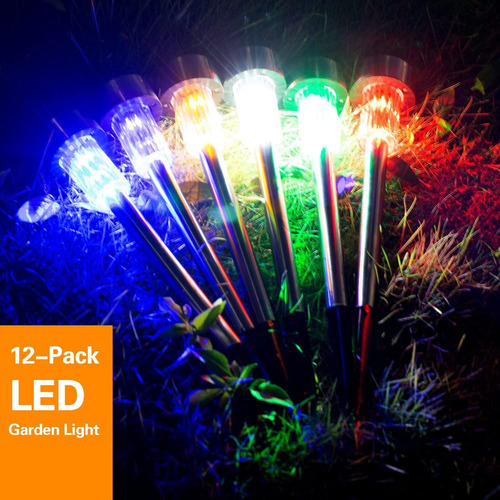 Wellgium Luces Solares Al Aire Libre, Luces Solares Del Jard