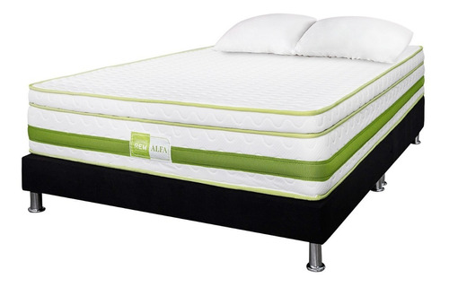 Colchón Rem Alpha 160 X 190 + Base Cama - 2 Almohadas 