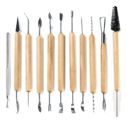 Kit X36 Estecas Herramientas Alfareria Para Arcilla Ceramica