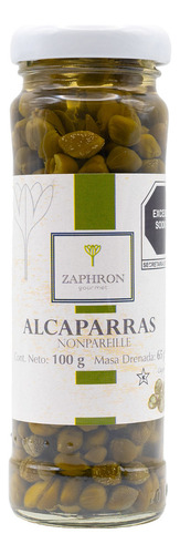 Alcaparras En Vinagre Nonpareille Zaphron Frasco 100g