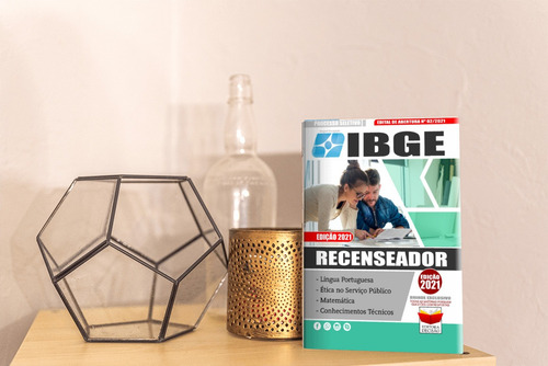 Kit Apostila Ibge - Recenseador + Caderno De Questões