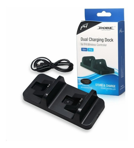 Base Cargador Dual Control Usb Ps4 Dobe Stand