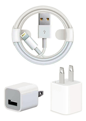 Cable 2m+cargador 5w Para iPhone 5/6/7/8/x/11/12/13/14 iPad