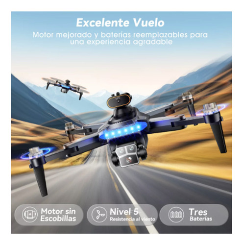 Drone 4k Dual Cámara Hd Gps 5g Wifi Fpv 3 Baterías