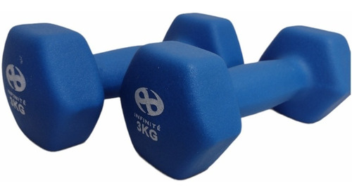 Infinité Par De Mancuernas De Neopreno 3 Kg If-mn3 Color Azul