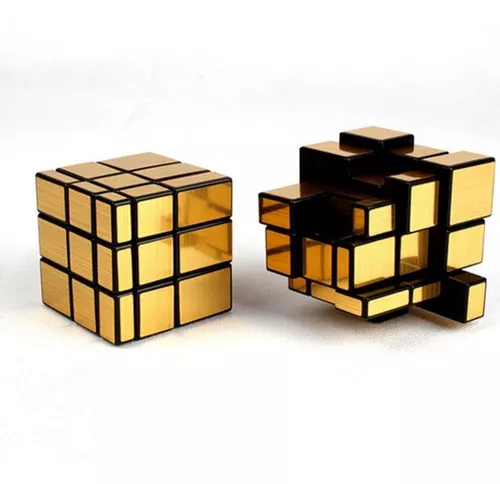 CUBO MÁGICO ESPELHADO 2X2 DOURADO