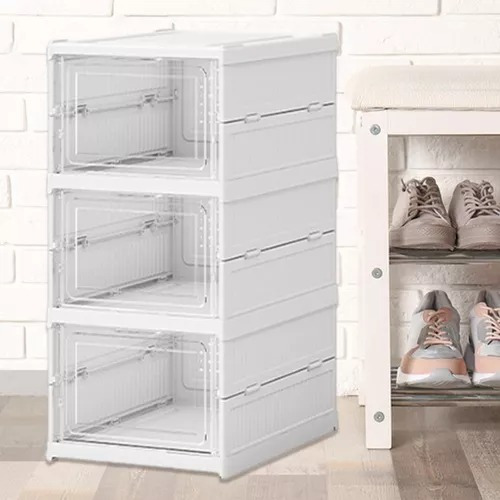 Zapatera Plegable 3 Niveles Una Pieza Firme Sin Instalación