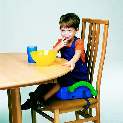 Silla Alta Portátil Para Bebé Kidskit 4 En 1 Color Azul Azul Verde