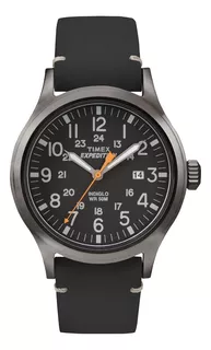 Relógio Timex Expedition Indiglo Black Couro Novo
