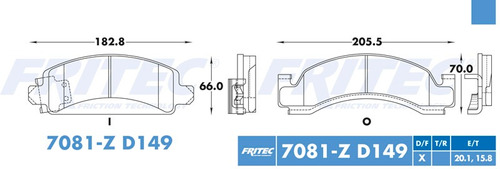 Balatas Trasero Chevrolet P30 1987 7.4l Ceramic Hd D149 Fmsi