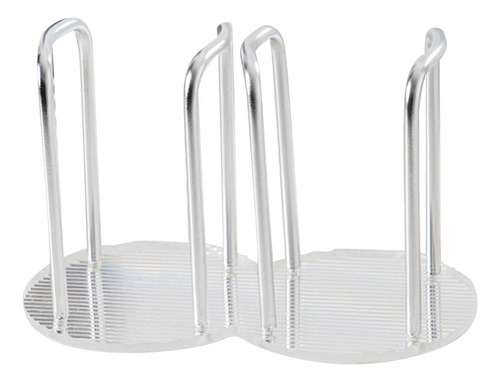 Organizador De Tazas Y Tapas Soporte Para Tazas Doble Plata