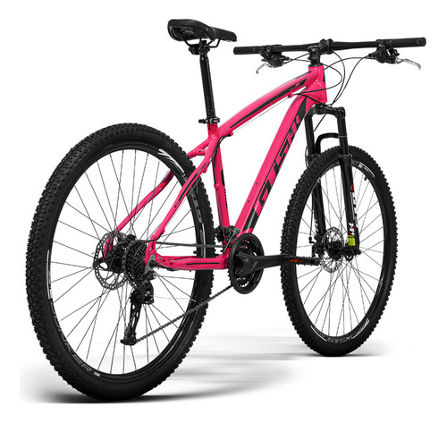 Bicicleta Alumínio Aro 29 Gts 21 Vel Freio A Disco Ride 19 C Cor Rosa Neon Tamanho Do Quadro 21