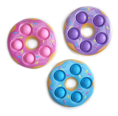 Pop It Donut Dona Fidget Toy Comida Stress Squishy Burbujas 