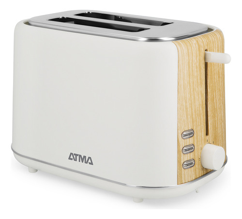 Imagen 3 de 5 de Tostadora De Pan Electrica Atma Simil Madera Toatw21wp