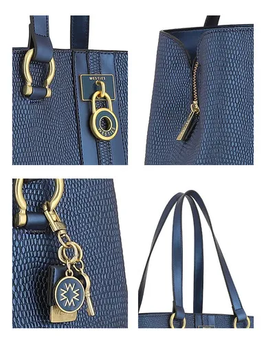 Bolsa westies store azul marino