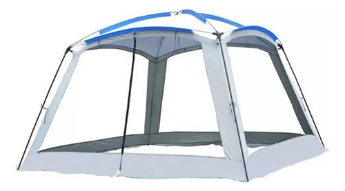 Gazebo Impermeable Con Mosquitero Jardin 3,65x3,65m - El Rey