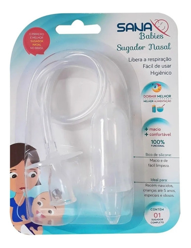 Conjunto Sugador Nasal Sana Babies Aspirador Nasal