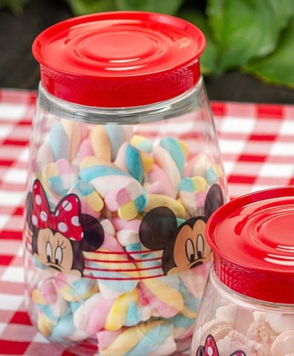 Pote Porta Mantimento Plástico 2200 Ml Mickey Minnie
