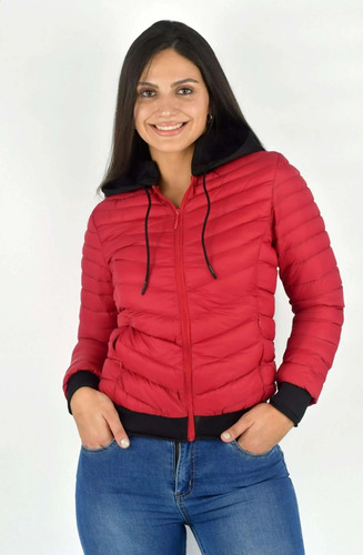 Campera Capitoneada Wanna Con Capucha Desmontable - Aiub