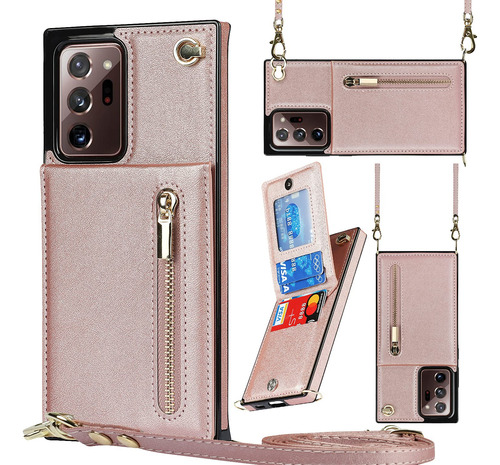 Funda Para Galaxy Note 20 Ultra 5g Rosa Piel