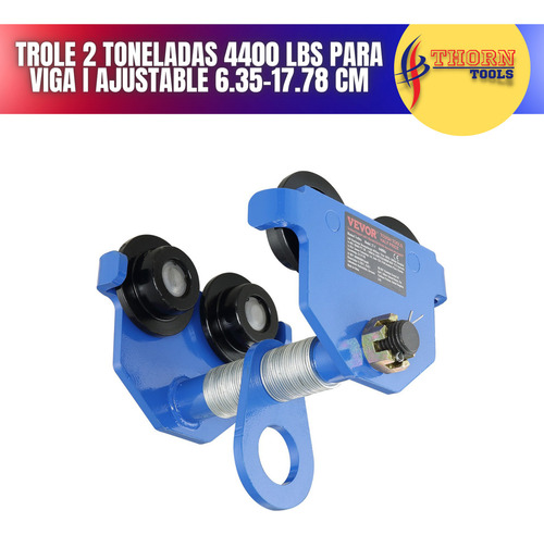Trole 2 Toneladas Para Viga Ajustable 6.35-17.78 Cm Hb