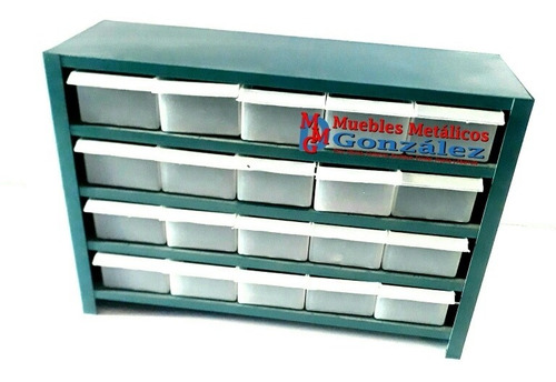 Organizador Metalico Con 20 Cajitas