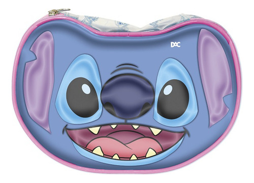Estojo Grande Em Pvc Cristal Formato Exclusivo Disney Stitch