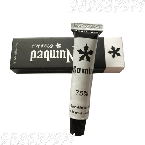 Imagen 2 de 2 de Crema Anestesia Rambo 75% Para Tatuajes