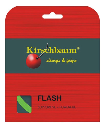 Set Individual Cuerda Tenis Kirschbaum Flash 1.25 Mm Negro