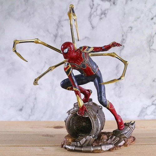 Boneco Estátua Homem Aranha Marvel Vingadores Pronta
