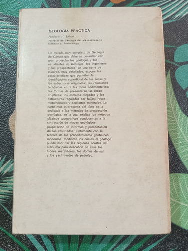 Geología Práctica: Frederic Lahee - Editorial Omega (Usado)