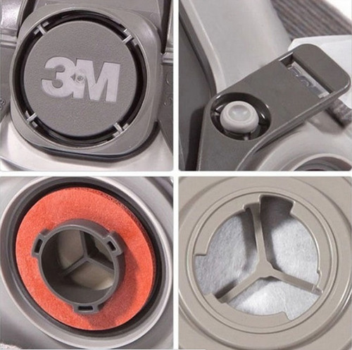 Imagen 4 de 8 de Mascara 3m Completa, Antiparticulas Modelo 6200