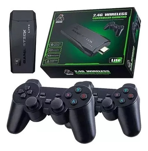 Consola Game Stick 4k 10 Mil Juegos 2 Controles Inalambricos