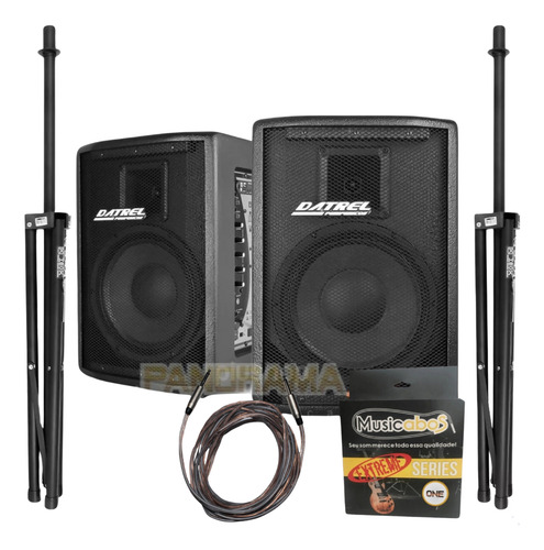 Kit Caixa Ativa + Passiva Datrel 15 Titanium 600wrms