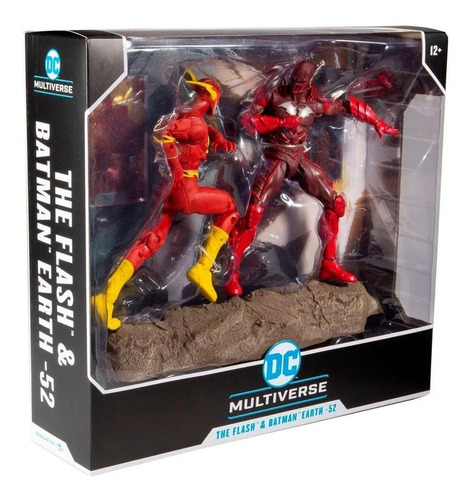 Dc Multiverse 2pk Figuras Flash Y Batman Earth 52 Mcfarlane (Usado)