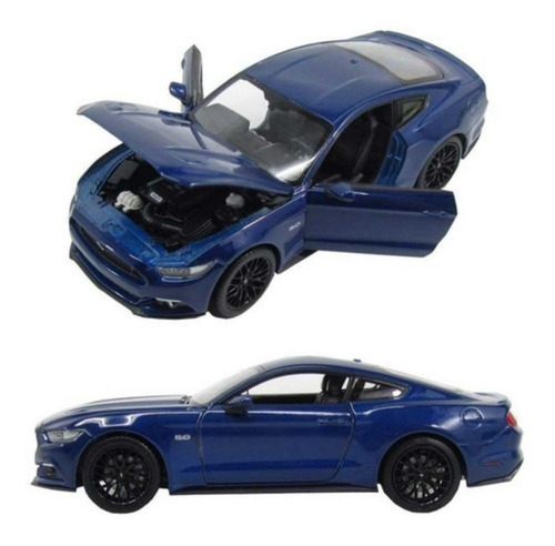 Imagen 2 de 8 de Auto Colección Welly Ford Mustang Gt 2015 Esc 1/24 La Plata