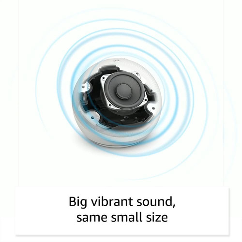 Imagen 2 de 5 de Amazon Echo Dot 5th Gen con asistente virtual Alexa negro 110V/240V