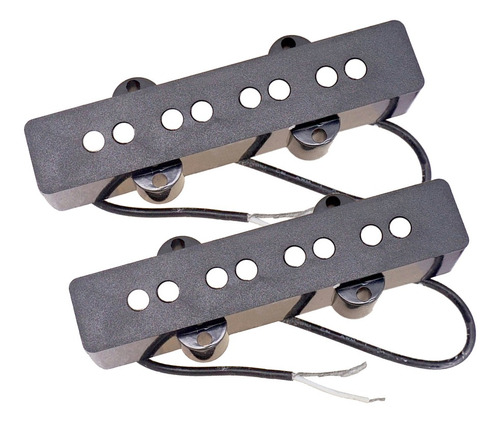 2 Peças Preto Humbucker Captador Para 4 Cordas Jazz Baixo