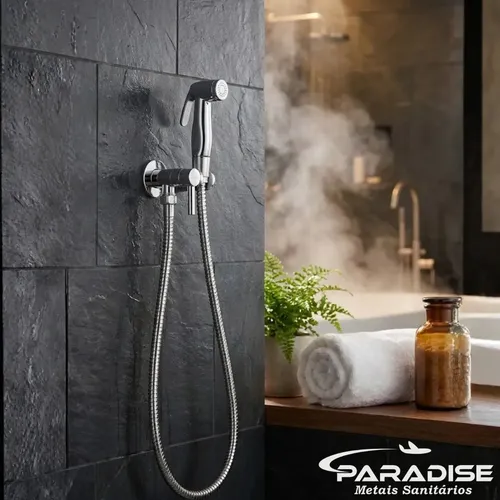 DUCHA HIGIÊNICA QUADRADA INOX BANHEIRO LAVABO