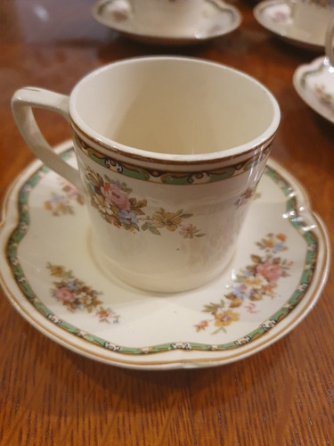 Duo De Cafe De Loza Jhonson Bros Victorian C/u 