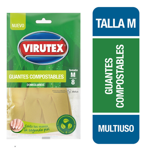 Guantes Bio Talla M 100% Látex Virutex