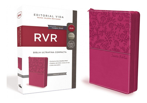 Biblia Rvr Ultrafina Compacta Fucsia Piel Cierre, De Rvr. Editorial Vida En Español