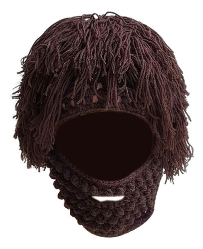 A Gorro Tejido Con Barba Para Niños, Máscara De Esquí