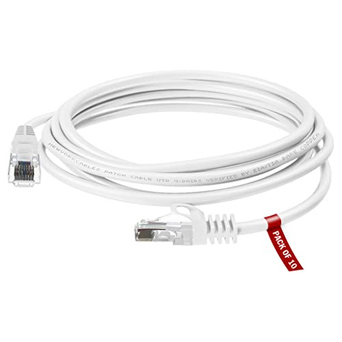 Newyork Cables Pack Of 10 Cat6 Ethernet Patch Cable | 5 Fee