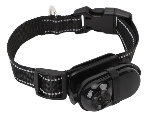 Collar Negro Negro Con Cámara Rastreadora De Perros Para Mas