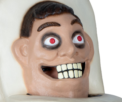 Máscara Skibidi Toilet Taza De Baño Divertida Fiesta Disfraz Color Blanco Toilet Mask
