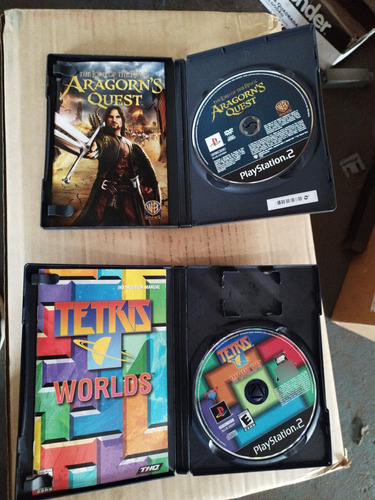 Aragorn Quest E Tetris Worlds Para Ps2 Originais Completos